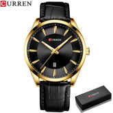 Relógio Masculino Curren  de Quartz pulseira de couro