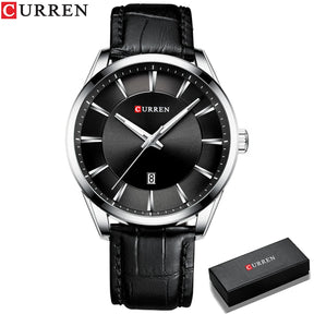Relógio Masculino Curren  de Quartz pulseira de couro