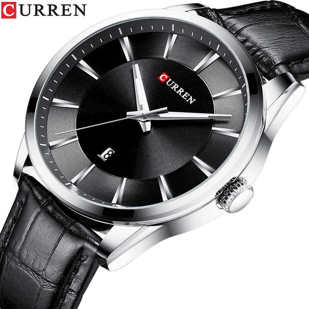 Relógio Masculino Curren  de Quartz pulseira de couro