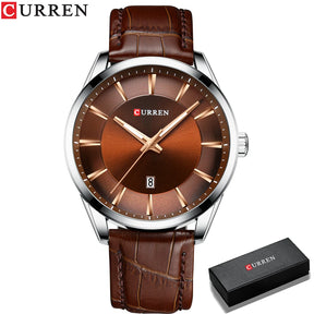 Relógio Masculino Curren  de Quartz pulseira de couro