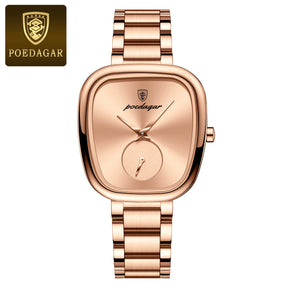 Relógio Poedagar luxo elegante Feminino à prova de água