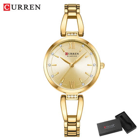 Relógio Feminino CURREN Quartz,Com Strass