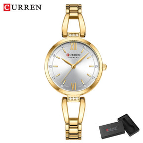 Relógio Feminino CURREN Quartz,Com Strass
