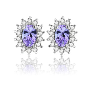 Brinco Oval com Esmeralda